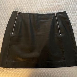 Anine Bing Leather Mini Skirt